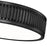 Z-Lite Stari 1 Light 12.75" Flush Mount, Matte Black/Frosted