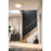 Z-Lite Stari 1 Light 12.75" Flush Mount, Modern Gold/Frosted