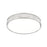 Z-Lite Stari 1 Light 16.75" Flush Mount, Brushed Nickel/Frosted