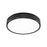 Z-Lite Stari 1 Light 16.75" Flush Mount, Matte Black/Frosted