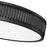 Z-Lite Stari 1 Light 16.75" Flush Mount, Matte Black/Frosted