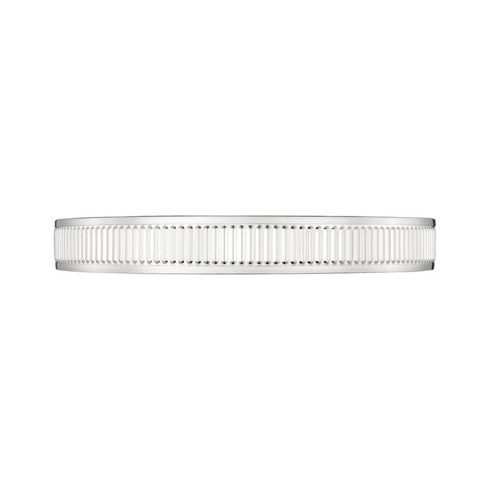 Z-Lite Stari 1 Light 20.75" Flush Mount, Brushed Nickel/Frosted