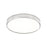 Z-Lite Stari 1 Light 20.75" Flush Mount, Brushed Nickel/Frosted