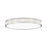 Z-Lite Stari 1 Light 20.75" Flush Mount, Brushed Nickel/Frosted