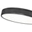 Z-Lite Stari 1 Light 20.75" Flush Mount, Matte Black/Frosted