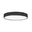 Z-Lite Stari 1 Light 20.75" Flush Mount, Matte Black/Frosted