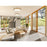 Z-Lite Stari 1 Light 20.75" Flush Mount, Modern Gold/Frosted
