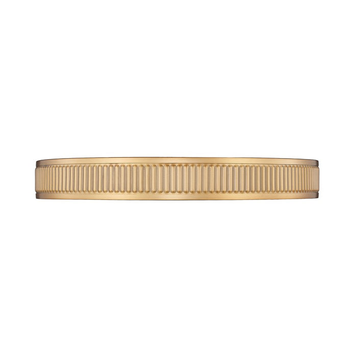 Z-Lite Stari 1 Light 20.75" Flush Mount, Modern Gold/Frosted