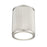 Z-Lite Stari 1 Light 6.25" Flush Mount, Brushed Nickel/Frosted