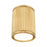 Z-Lite Stari 1 Light 6.25" Flush Mount, Modern Gold/Frosted