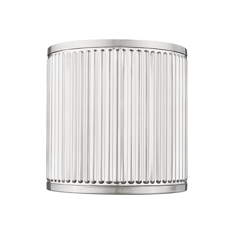Z-Lite Stari 1 Light 4" Wall Sconce, Brushed Nickel/Frosted