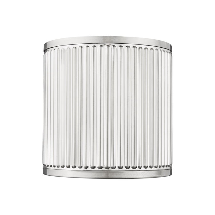 Z-Lite Stari 1 Light 4" Wall Sconce, Brushed Nickel/Frosted