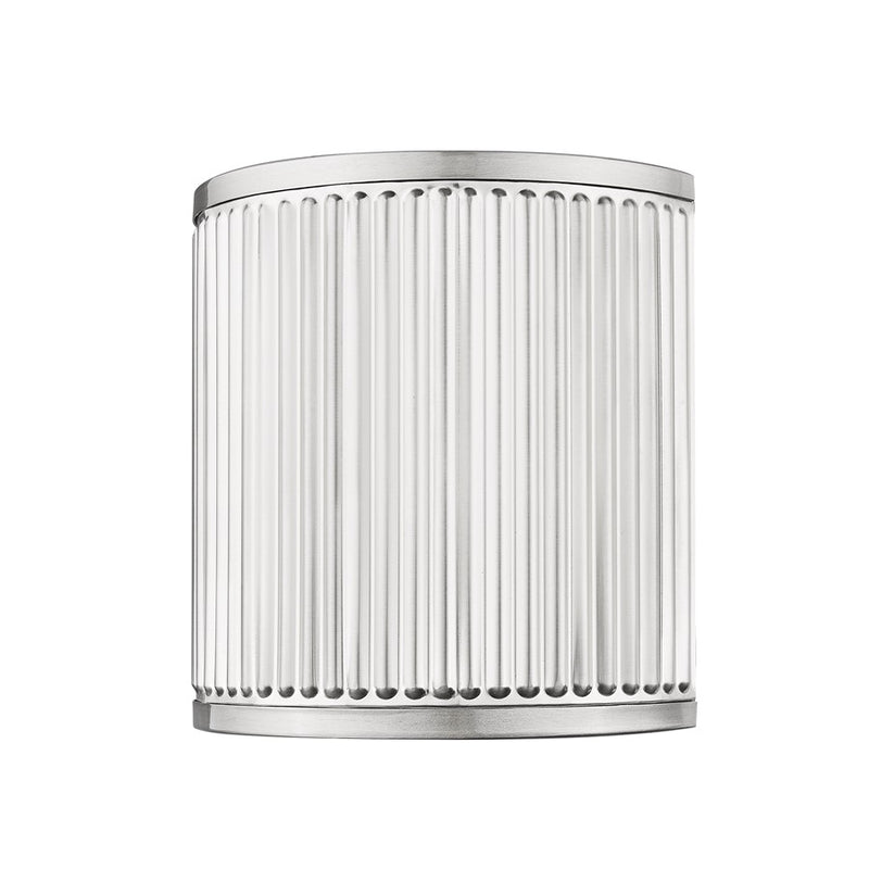 Z-Lite Stari 1 Light 4" Wall Sconce, Brushed Nickel/Frosted