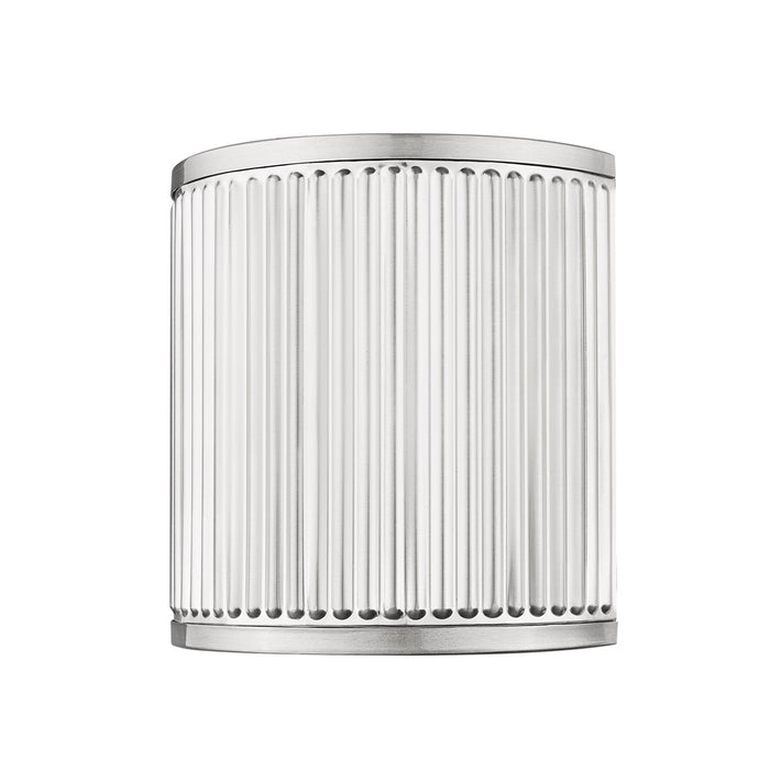 Z-Lite Stari 1 Light 4" Wall Sconce, Brushed Nickel/Frosted
