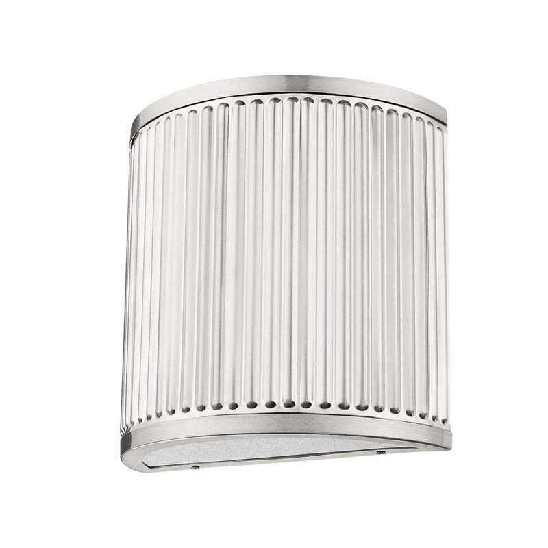 Z-Lite Stari 1 Light 4" Wall Sconce, Brushed Nickel/Frosted
