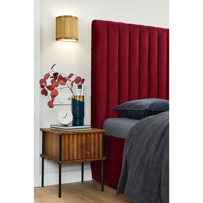 Z-Lite Stari 1 Light 4" Wall Sconce, Modern Gold/Frosted