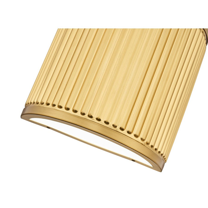 Z-Lite Stari 1 Light 4" Wall Sconce, Modern Gold/Frosted
