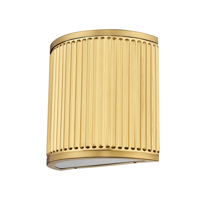 Z-Lite Stari 1 Light 4" Wall Sconce, Modern Gold/Frosted