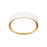 Z-Lite Kawan 1Lt 12" Flush Mount, White/Gold/Frosted