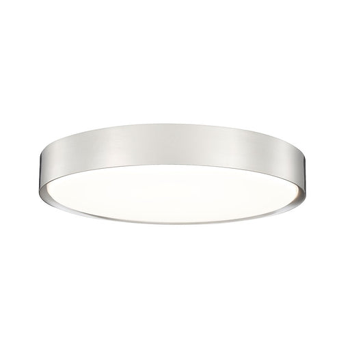 Z-Lite Kawan 1 Light 20" Flush Mount, Brushed Nickel/Frosted - 1014F20-BN-LED