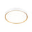 Z-Lite Kawan 1Lt 20" Flush Mount, White/Gold/Frosted