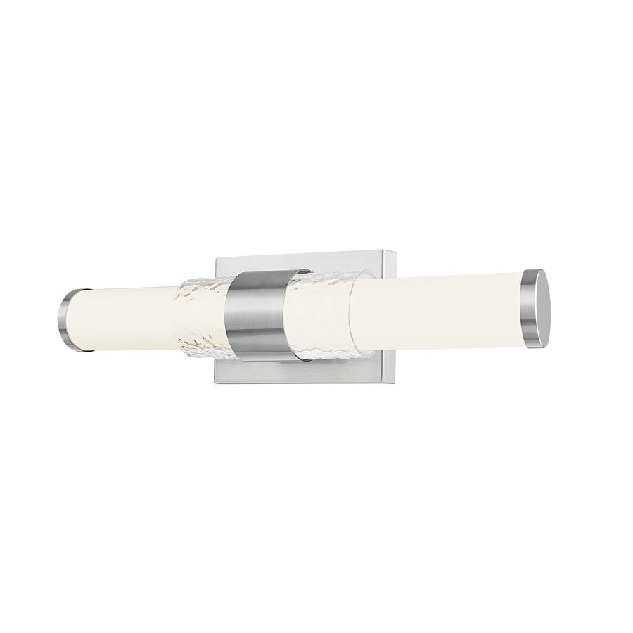Z-Lite Egon 1 Light 18W Vanity, Brushed Nickel/Matte Opal - 1015-18W-BN-LED