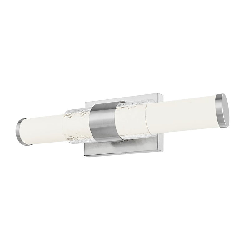 Z-Lite Egon 1 Light 18W Vanity, Brushed Nickel/Matte Opal