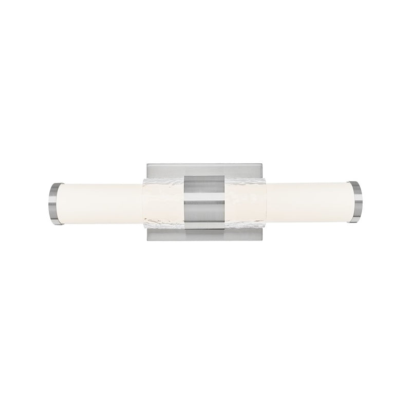 Z-Lite Egon 1 Light 18W Vanity, Brushed Nickel/Matte Opal
