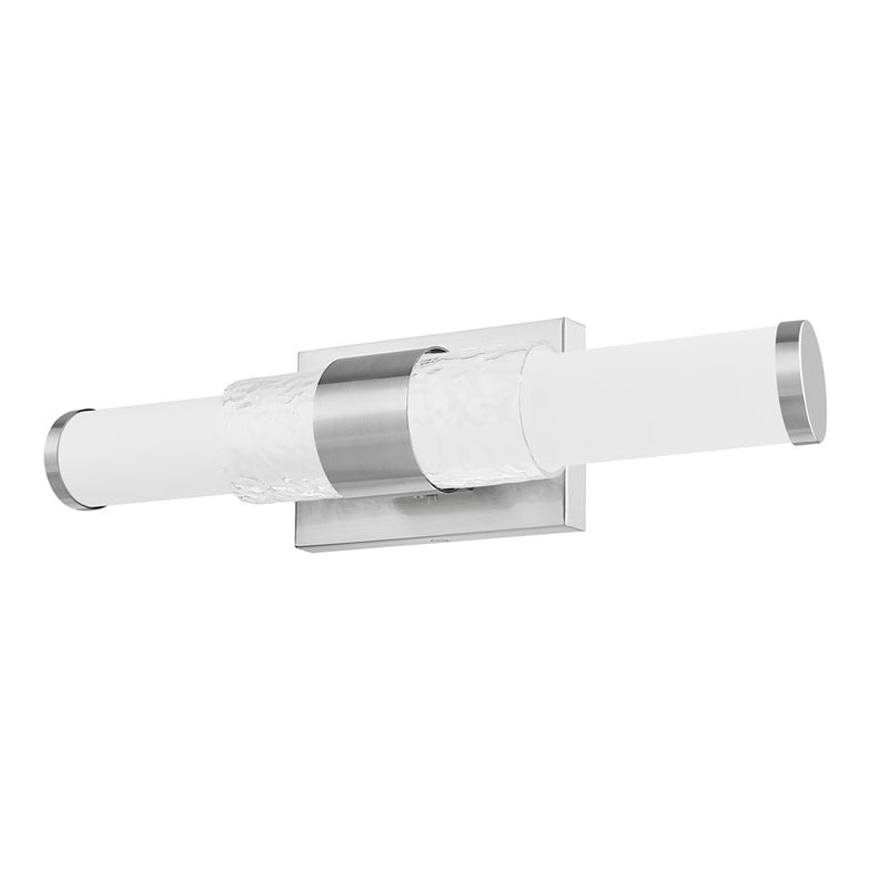 Z-Lite Egon 1 Light 18W Vanity, Brushed Nickel/Matte Opal