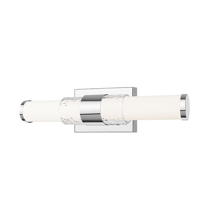 Z-Lite Egon 1 Light 18W Vanity, Chrome/Matte Opal - 1015-18W-CH-LED