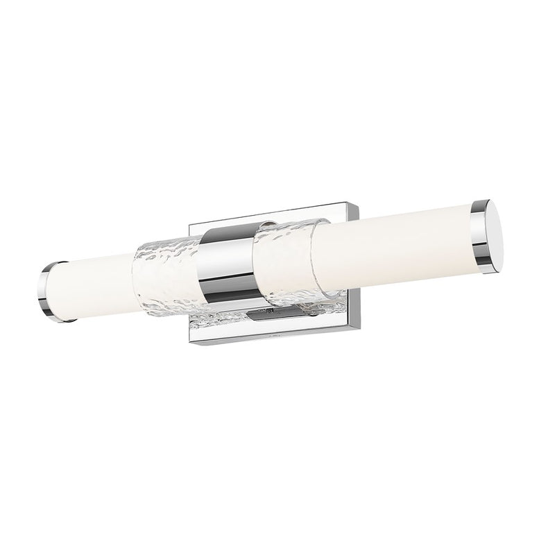 Z-Lite Egon 1 Light 18W Vanity, Chrome/Matte Opal