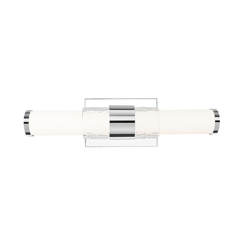 Z-Lite Egon 1 Light 18W Vanity, Chrome/Matte Opal