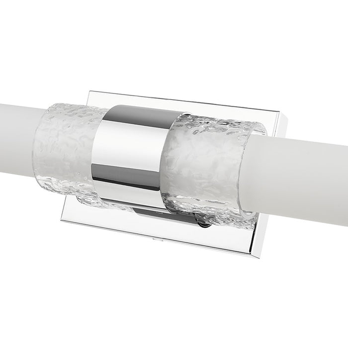 Z-Lite Egon 1 Light 18W Vanity, Chrome/Matte Opal