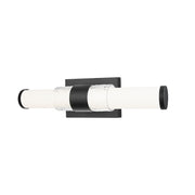 Z-Lite Egon 1 Light 18W Vanity, Matte Black/Matte Opal - 1015-18W-MB-LED