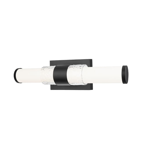 Z-Lite Egon 1 Light 18W Vanity, Matte Black/Matte Opal - 1015-18W-MB-LED