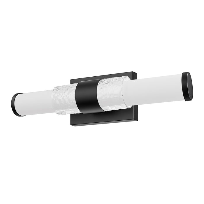 Z-Lite Egon 1 Light 18W Vanity, Matte Black/Matte Opal