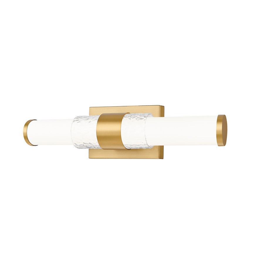 Z-Lite Egon 1 Light 18W Vanity, Modern Gold/Matte Opal - 1015-18W-MGLD-LED