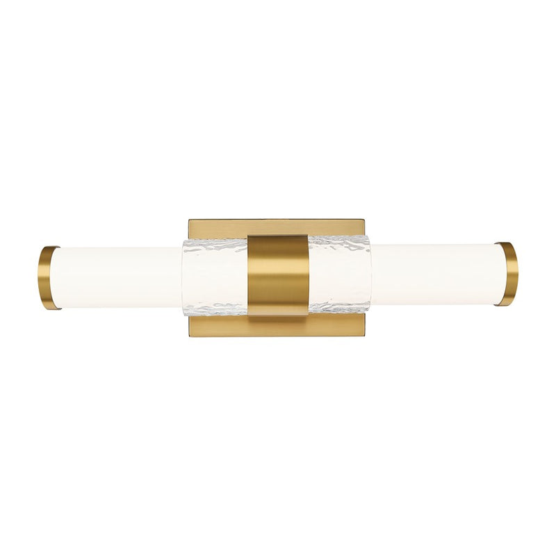 Z-Lite Egon 1 Light 18W Vanity, Modern Gold/Matte Opal