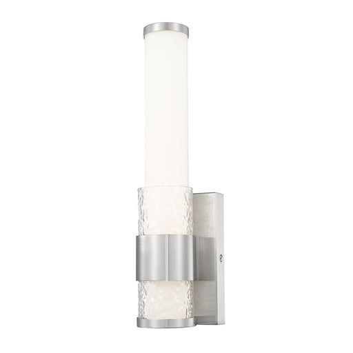 Z-Lite Egon 1 Light Wall Sconce, Brushed Nickel/Matte Opal - 1015-1S-BN-LED