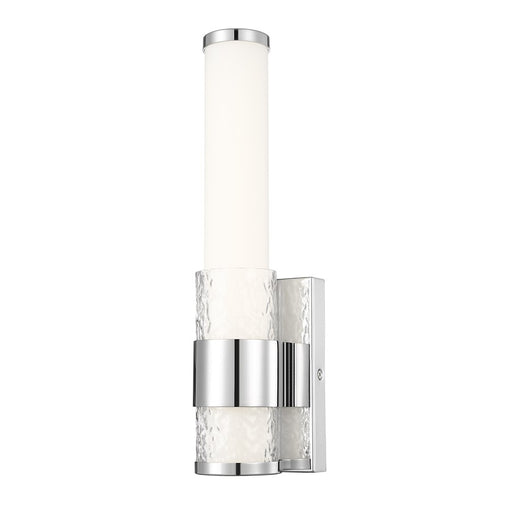 Z-Lite Egon 1 Light Wall Sconce, Chrome/Matte Opal - 1015-1S-CH-LED
