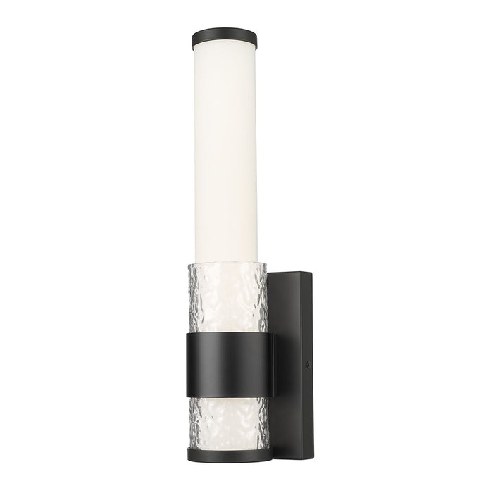 Z-Lite Egon 1 Light Wall Sconce, Matte Black/Matte Opal - 1015-1S-MB-LED