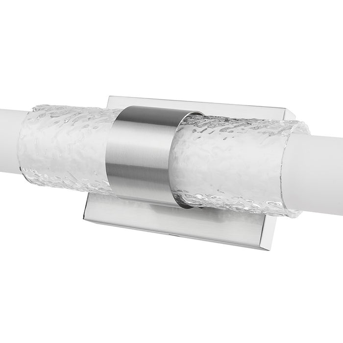 Z-Lite Egon 1 Light 25W Vanity, Brushed Nickel/Matte Opal