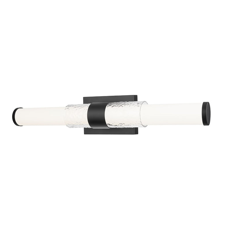 Z-Lite Egon 1 Light 25W Vanity, Matte Black/Matte Opal - 1015-25W-MB-LED
