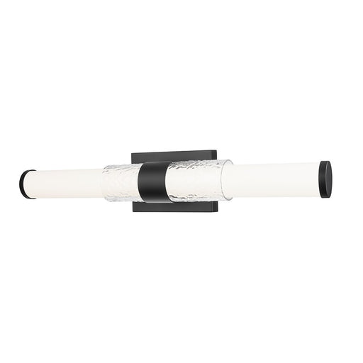 Z-Lite Egon 1 Light 25W Vanity, Matte Black/Matte Opal - 1015-25W-MB-LED