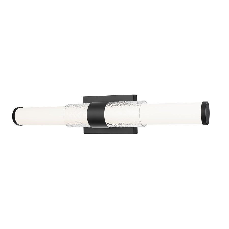 Z-Lite Egon 1 Light 25W Vanity, Matte Black/Matte Opal - 1015-25W-MB-LED
