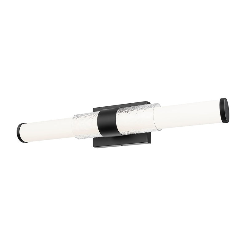 Z-Lite Egon 1 Light 25W Vanity, Matte Black/Matte Opal