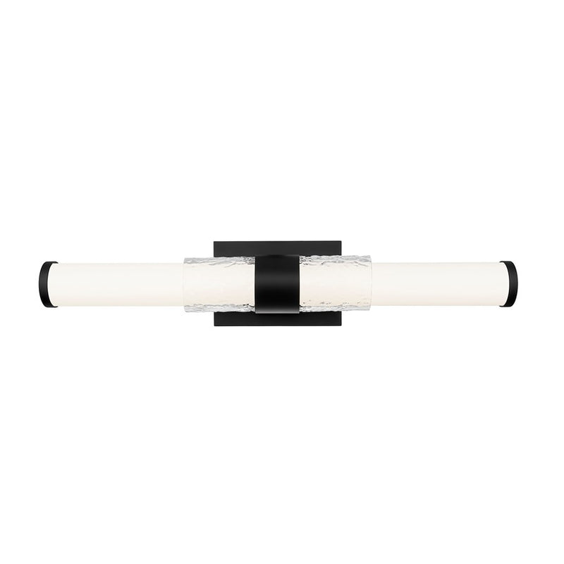 Z-Lite Egon 1 Light 25W Vanity, Matte Black/Matte Opal