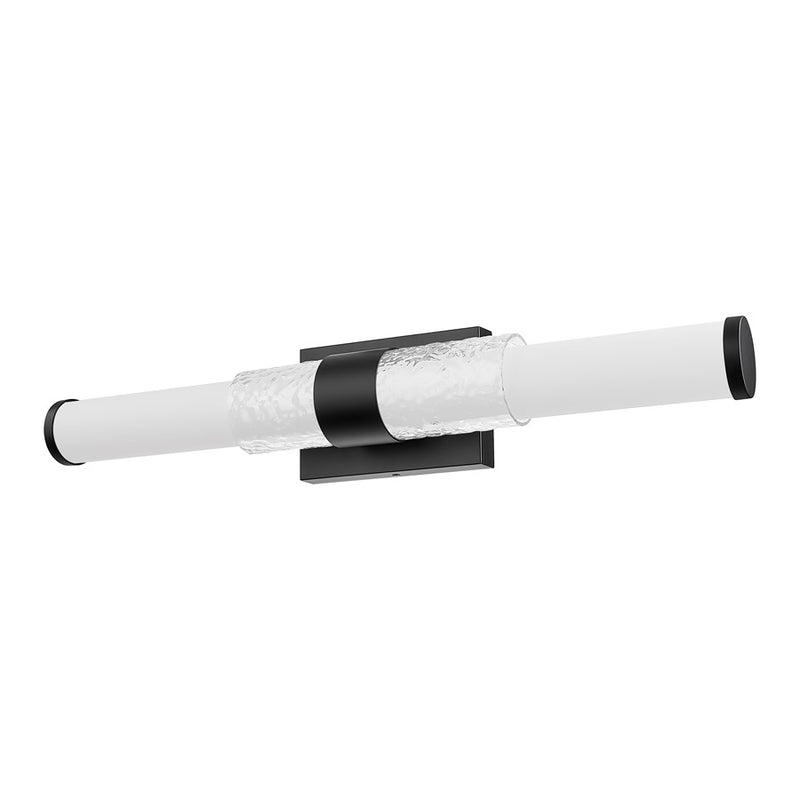 Z-Lite Egon 1 Light 25W Vanity, Matte Black/Matte Opal