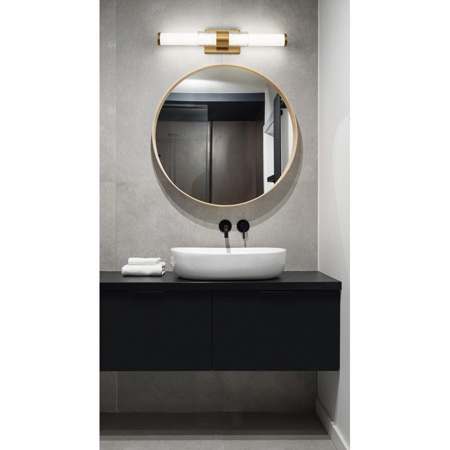 Z-Lite Egon 1 Light 25W Vanity, Modern Gold/Matte Opal