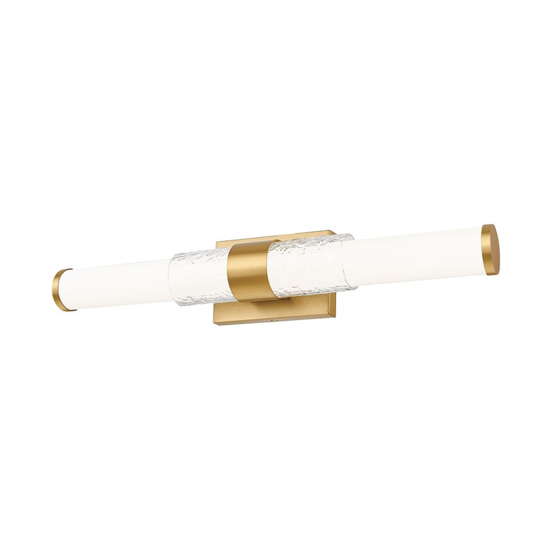 Z-Lite Egon 1 Light 25W Vanity, Modern Gold/Matte Opal